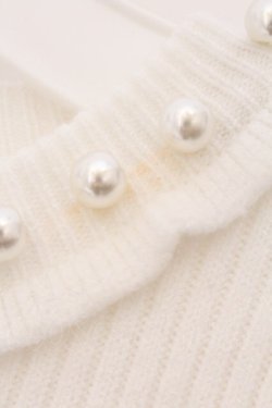 画像3: evelyn / 袖リボンリブニット  シロ O-26-04-04-088-LO-TO-OW-OS