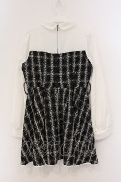 画像3: evelyn / ツイードドッキングワンピース F クロ×シロ O-26-04-04-089-LO-OP-OW-OS