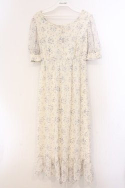 画像1: evelyn / バックリボンロングワンピース  アイボリー O-26-04-04-091-LO-OP-OW-OS