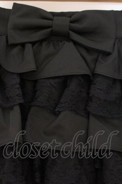 画像2: Me roir / フロントリボンティアードスカート M クロ O-26-04-04-094-GO-SK-OW-OS