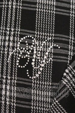 画像2: evelyn / チェック半袖ワンピース F クロ O-26-04-04-098-LO-OP-OW-OS