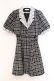 画像1: evelyn / チェックジャケットセットワンピース F クロ O-26-04-04-100-LO-TO-OW-OS (1)