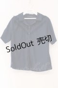 an another angelus / レース使い開衿シャツ  ネイビー O-26-04-04-014-CA-BL-IG-OS