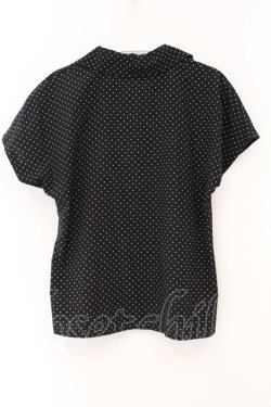 画像3: an another angelus / ピンタック使い開衿ブラウス  クロ O-26-04-04-015-CA-BL-IG-OS