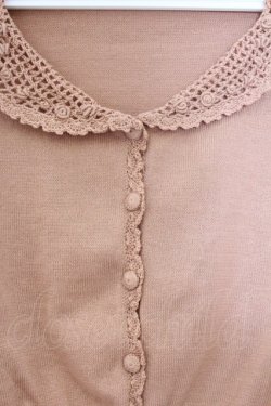 画像2: an another angelus / かぎ針編み開衿ニットカーディガン  オレンジ O-26-04-04-016-CA-TO-IG-OS