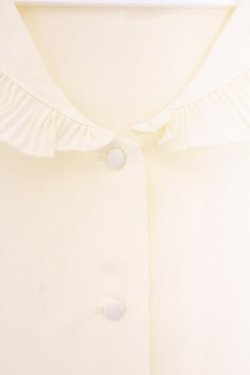 画像2: an another angelus / プリーツフリル衿ブラウス  クリーム O-26-04-04-002-CA-BL-IG-OS
