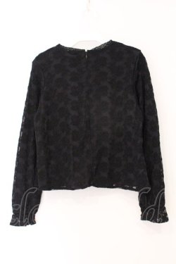 画像3: an another angelus / チュールレースプルオーバーブラウス  クロ O-26-04-04-017-CA-BL-IG-OS