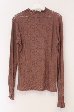 画像3: F&A / ローズレースハイネックトップス  ピンクブラウン O-26-04-04-018-LO-TO-IG-OS