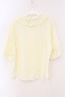 画像3: an another angelus / プリーツフリル衿ブラウス  クリーム O-26-04-04-002-CA-BL-IG-OS