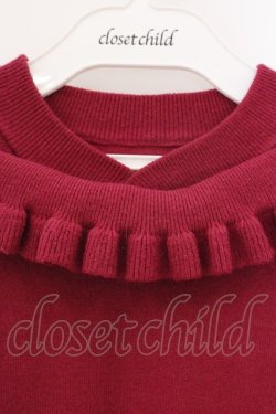 画像2: an another angelus / フリルネックニット  マゼンタ O-26-04-04-020-CA-TO-IG-OS