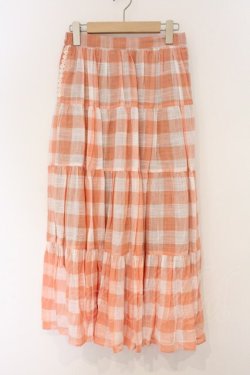 画像1: axes femme / ティアードボリューミースカート  オレンジ O-26-04-04-026-AX-SK-IG-OS