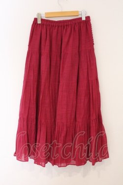 画像3: axes femme / ティアードボリューミースカート  濃ピンク O-26-04-04-027-AX-SK-IG-OS