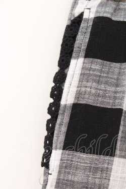 画像2: axes femme / ティアードボリューミースカート M クロ×シロ O-26-04-04-028-AX-SK-IG-OS