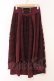 画像1: axes femme / レースフィッシュテールスカート M ワイン O-26-04-04-029-AX-SK-IG-OS (1)