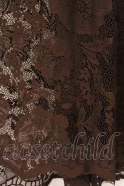 画像2: axes femme / レースサーキュラースカート M ブラウン O-26-04-04-031-AX-SK-IG-OS