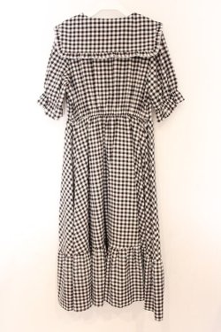 画像3: m petit by misako / TT*Mギンガムチェック半袖ワンピース L クロ×シロ O-26-04-05-034-LO-OP-IG-OS