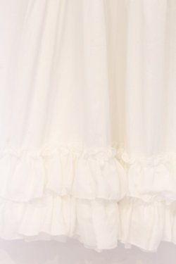 画像2: axes femme kawaii / ミディフリルペチスカート  シロ O-26-04-05-036-AX-SK-IG-OS