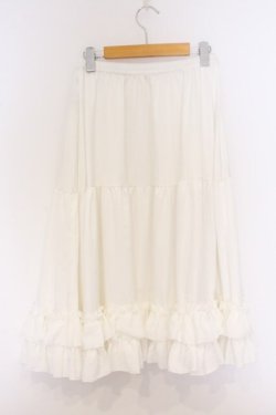 画像3: axes femme kawaii / ミディフリルペチスカート  シロ O-26-04-05-036-AX-SK-IG-OS