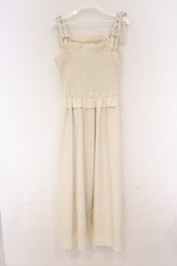 画像3: Fi.n.t / ロゴリボンシャーリングワンピース F アイボリー O-26-04-05-004-CA-OP-OW-OS