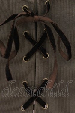 画像2: axes femme / リブカットソービスチェ M グリーン O-26-04-05-040-AX-TO-IG-OS