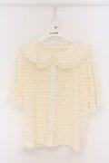 m petit by misako / AOKレースブラウス L アイボリー O-26-04-05-044-LO-BL-IG-OS