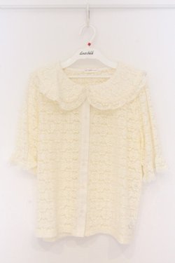 画像1: m petit by misako / AOKレースブラウス L アイボリー O-26-04-05-044-LO-BL-IG-OS