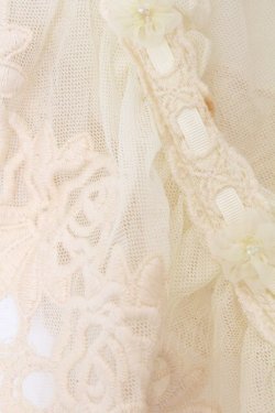 画像2: axes femme / 立体花レースティペット  アイボリー O-26-04-05-045-AX-ZA-IG-OS