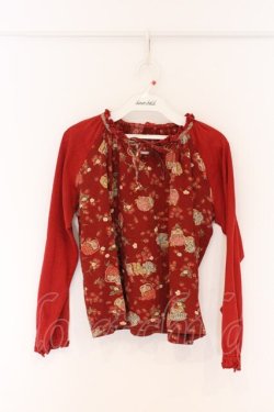 画像1: PINK HOUSE / ジャム瓶柄プルオーバー L アカ O-26-04-05-047-LO-TO-OW-OS