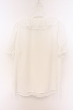 画像3: Secret Honey / プリーツフリルブラウス 2 シロ O-26-04-05-049-CA-BL-OW-OS