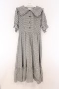 m petit by misako / AM*ギンガムCHKワンピース M クロ O-26-04-05-050-LO-OP-OW-OS