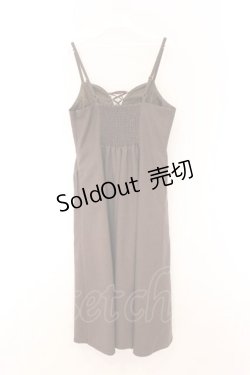 画像3: an another angelus / フロントレースアップロングキャミワンピース F ブラウン O-26-04-05-051-CA-OP-OW-OS