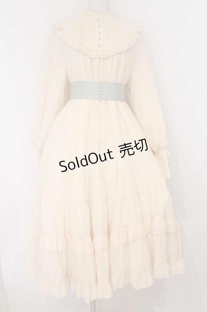 画像1: Little Dipper / Princess of Windsor長袖ワンピース  アイボリー（ラメ） O-26-04-05-006-LO-OP-OW-OS (1)