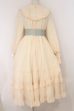 画像1: Little Dipper / Princess of Windsor長袖ワンピース  アイボリー（ラメ） O-26-04-05-006-LO-OP-OW-OS (1)