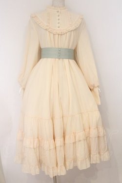 画像1: Little Dipper / Princess of Windsor長袖ワンピース  アイボリー（ラメ） O-26-04-05-006-LO-OP-OW-OS