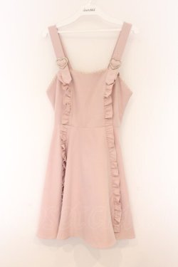 画像1: Honey Cinnamon / ハートバックルジャンパースカート F ピンク O-26-04-05-056-LO-OP-OW-OS