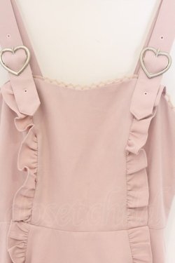 画像2: Honey Cinnamon / ハートバックルジャンパースカート F ピンク O-26-04-05-056-LO-OP-OW-OS