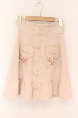 画像1: LIZ LISA / ハートポケット台形スカート 0 ピンク O-26-04-05-057-LO-SK-OW-OS