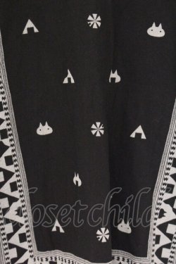 画像2: MINT NeKO / バンダナ風プリントTシャツ  ブラック O-26-04-05-062-HN-TO-OW-OS