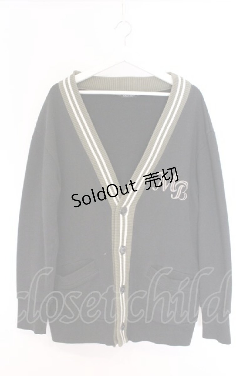 画像1: MILKBOY / MB CARDIGAN  ブラック×カーキグリーン O-26-04-05-066-MB-JA-OW-OS (1)