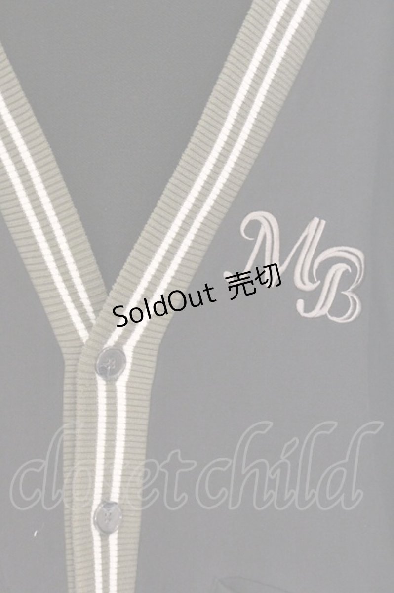 画像2: MILKBOY / MB CARDIGAN  ブラック×カーキグリーン O-26-04-05-066-MB-JA-OW-OS (2)