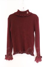 画像1: m petit by misako / TT*MSKTNソデレース M ワイン O-26-04-05-070-LO-TO-OW-ZT0408N (1)