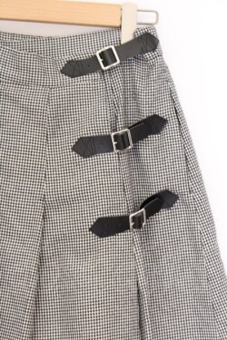 画像2: MILK / ブリジットキルトスカート  ハウンドトゥース（クロ） O-26-04-05-071-ML-SK-OW-OS