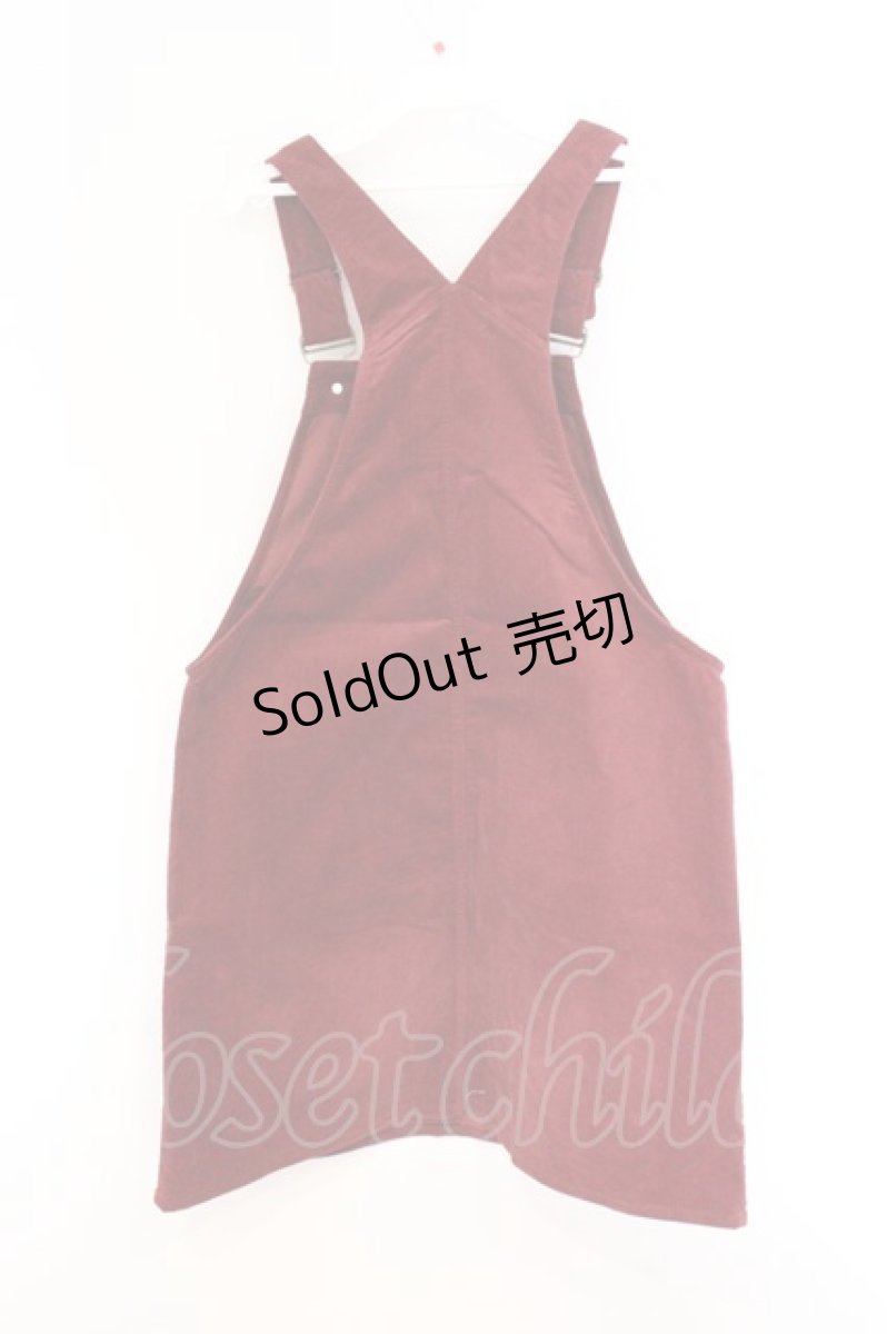 画像3: Rydia / コビニャー刺繍サロペットスカート  ワイン O-26-04-05-072-PU-OP-OW-ZT111 (3)