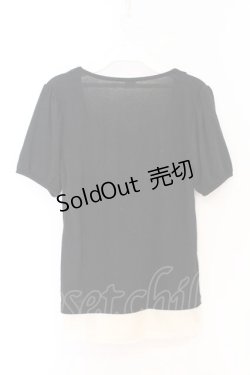 画像3: axes femme / タックレースパフTシャツ  クロ O-26-04-05-007-AX-TO-IG-OS