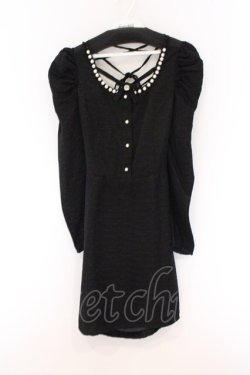 画像1: Ank Rouge / backスピンドルワンピース  クロ O-26-04-05-076-CA-OP-IG-OS