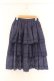 画像1: Sheglit / フラワーブーケのレーススカート  ネイビー O-26-04-05-077-EL-SK-IG-OS (1)
