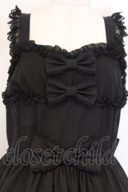 画像2: Angelic Pretty / メアリーロマンスDollジャンパースカート  クロ O-26-04-05-078-AP-OP-IG-OS