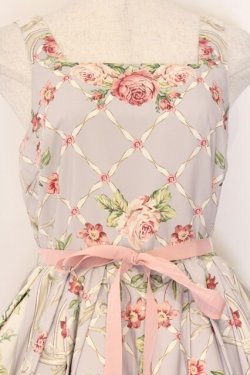 画像2: Melody BasKet / ロゼスカーフジャンパースカート M ライトグレー O-26-04-05-079-LO-OP-OW-OS