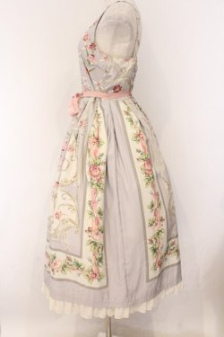 画像3: Melody BasKet / ロゼスカーフジャンパースカート M ライトグレー O-26-04-05-079-LO-OP-OW-OS