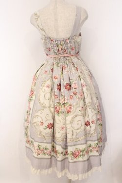 画像4: Melody BasKet / ロゼスカーフジャンパースカート M ライトグレー O-26-04-05-079-LO-OP-OW-OS